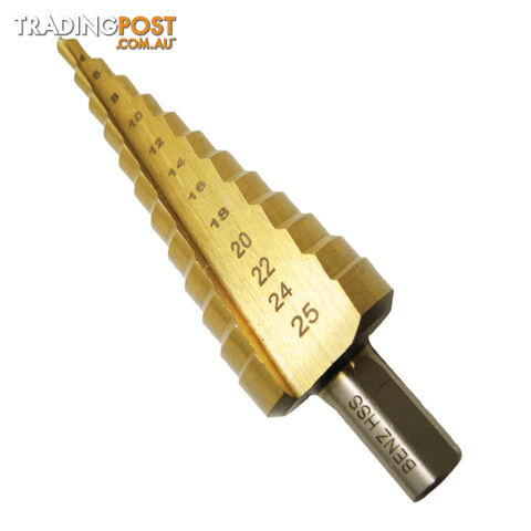 Wattmaster Electricians Step Drill Bit 4  - 25mm SKU - WATSTEP1625