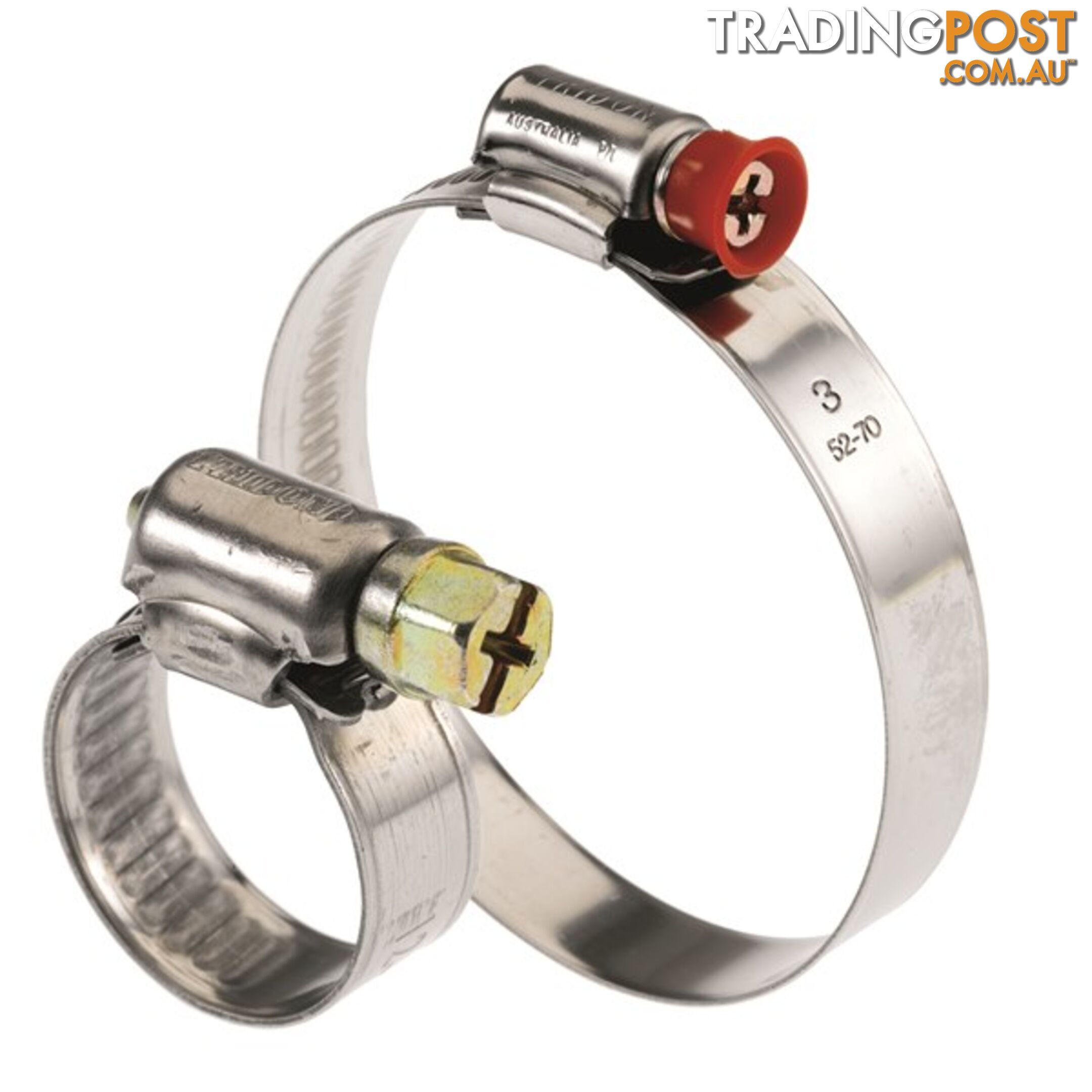 Tridon Part SS Hose Clamp 40mm-57mm Solid Band Collared 10pk SKU - MPC2XP