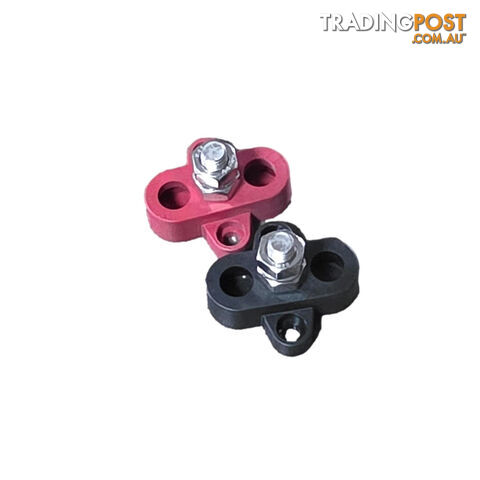 Blue Bar Single Stud M8 Junction Block â 150A â Red, Black or Pair