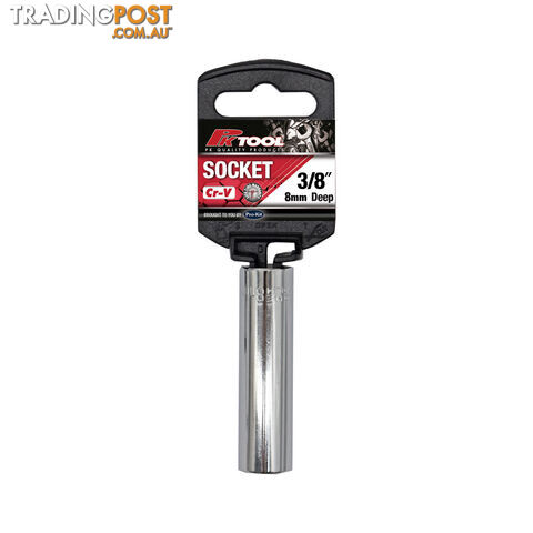 Pk Tools 3/8 " Dr Deep Socket 6pt 8/18/19mm SKU - PTA01K08, PTA01K18, PTA01K19