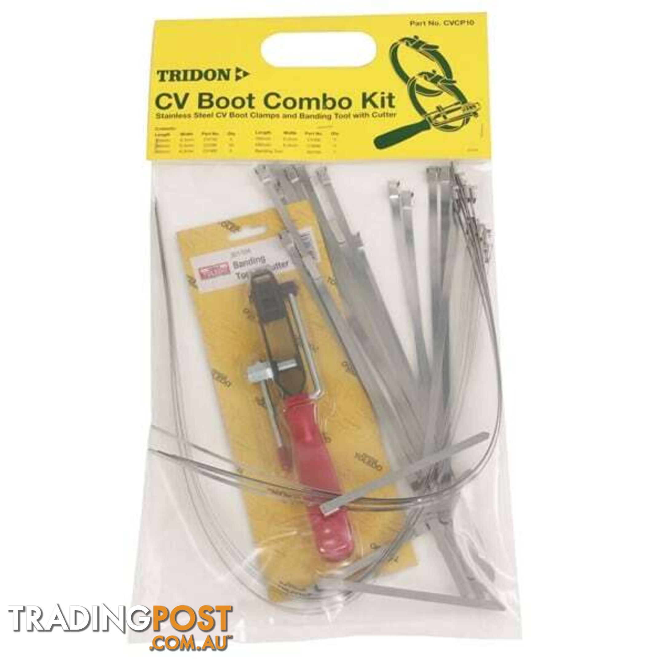 Tridon CV Boot Clamp Pack 31pc Set Inc CV Clamp Tool with Cutter All Sizes SKU - CVCP10