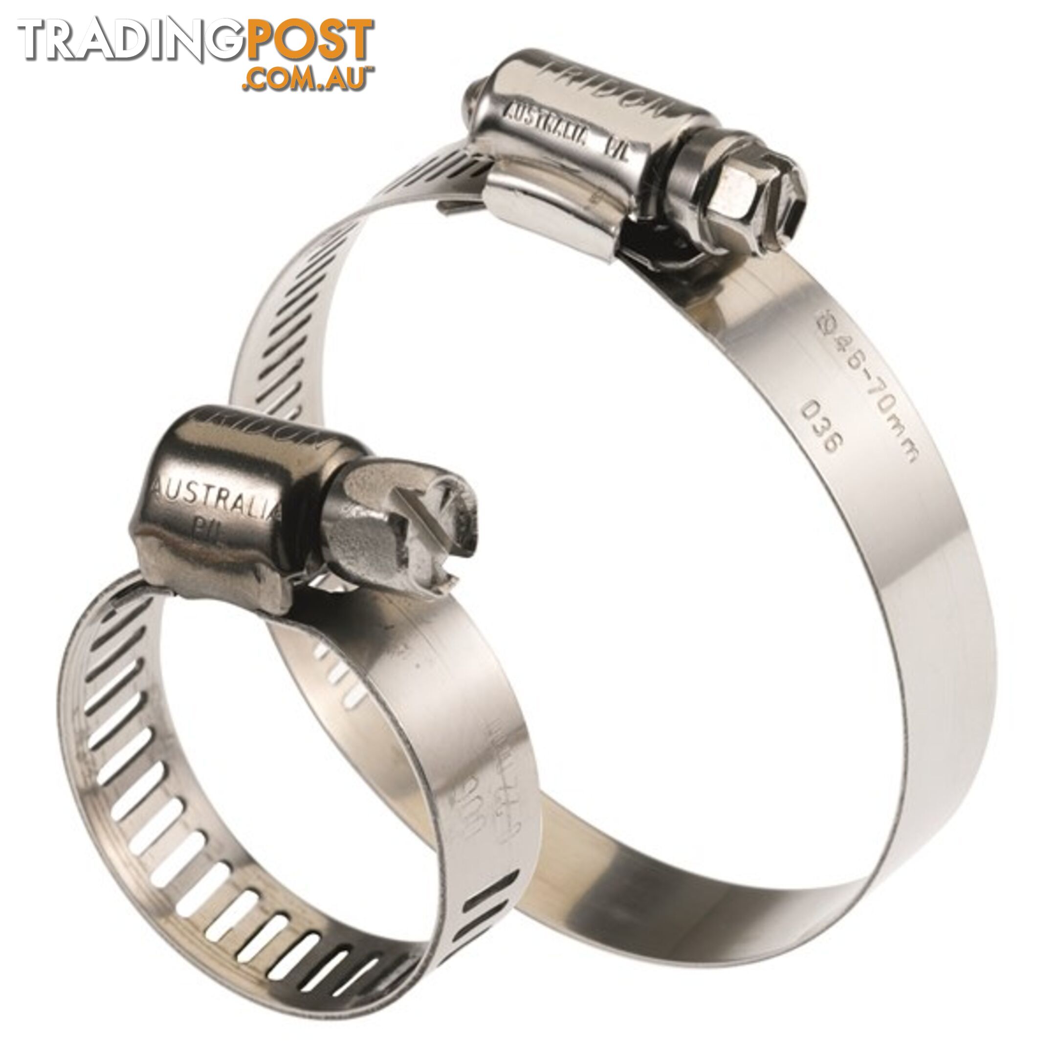 Tridon Full 316 S. Steel Micro Hose Clamp 18mm â 38mm 10pk SKU - M316-016P