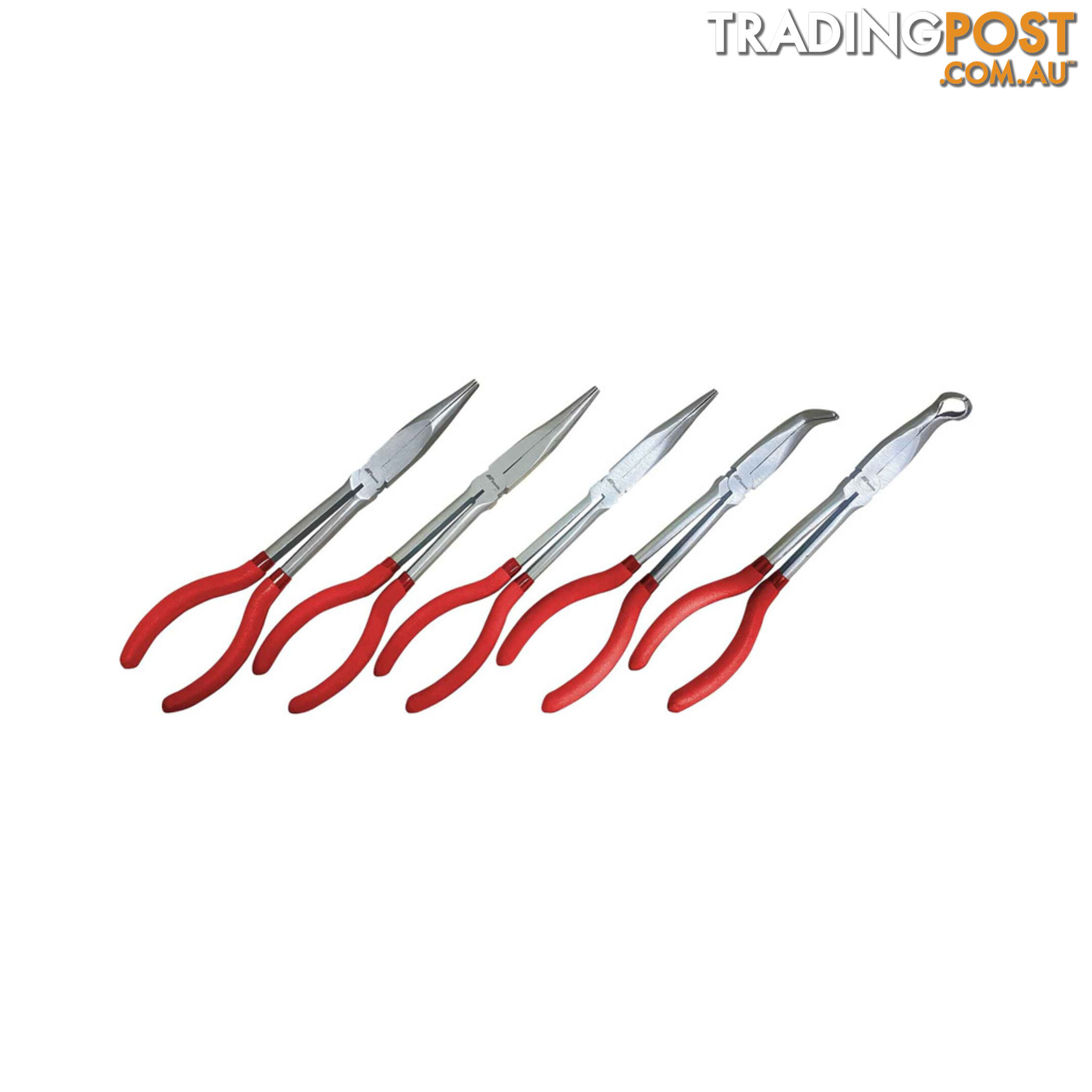 PK Tools 280mm Long Reach Long Nose Plier Set 30° 45° 90°- 5pc SKU - PT20120