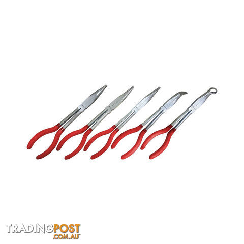 PK Tools 280mm Long Reach Long Nose Plier Set 30° 45° 90°- 5pc SKU - PT20120