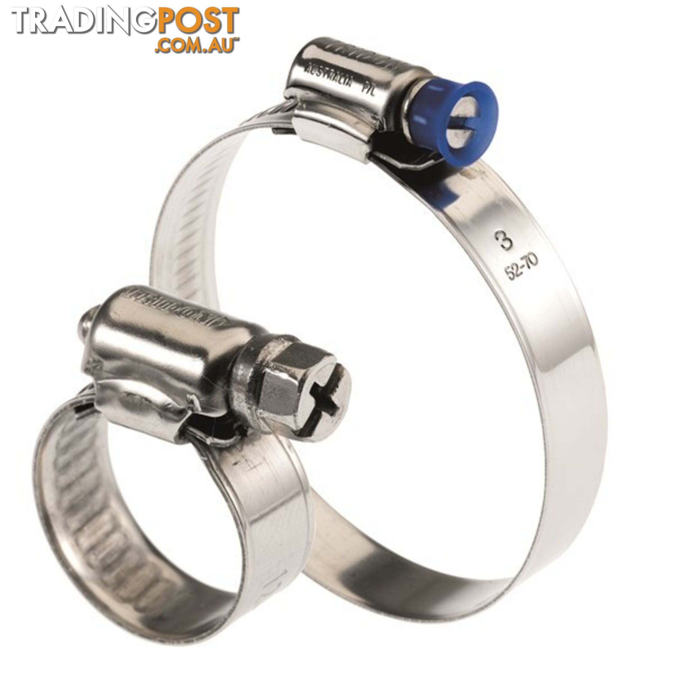 Tridon Hose Clamp 255 -280mm Regular Solid Band Collared Full S. Steel 10pk SKU - SMPC12