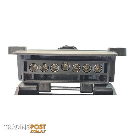 Trailer Vision 7 Pin Flat Male Plug   7 Pin Female Socket with Terminal Springs SKU - TV106FTV105F