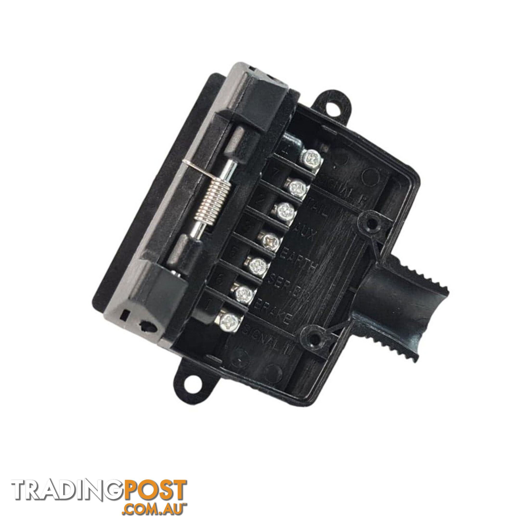 Trailer Vision 7 Pin Flat Male Plug   7 Pin Female Socket with Terminal Springs SKU - TV106FTV105F