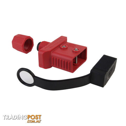 Trailer Vision 50 amp Anderson Plug Cover with Dust Cap Red SKU - TV416375-50R