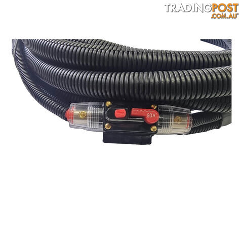 6 B S (13.5mm2) x 6m 12v Power Lead with Resettable Breaker SKU - DC-205