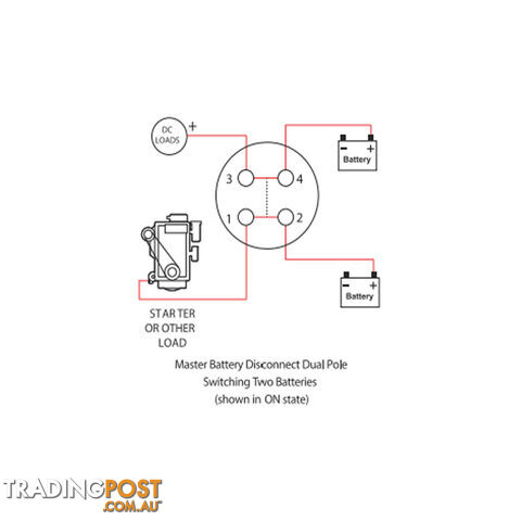 Master Disconnect Switch 500 amp 48vdc Single or Dual Battery