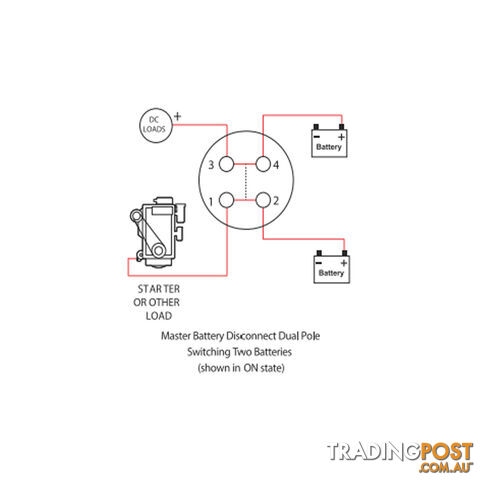 Master Disconnect Switch 500 amp 48vdc Single or Dual Battery