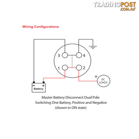 Master Disconnect Switch 500 amp 48vdc Single or Dual Battery