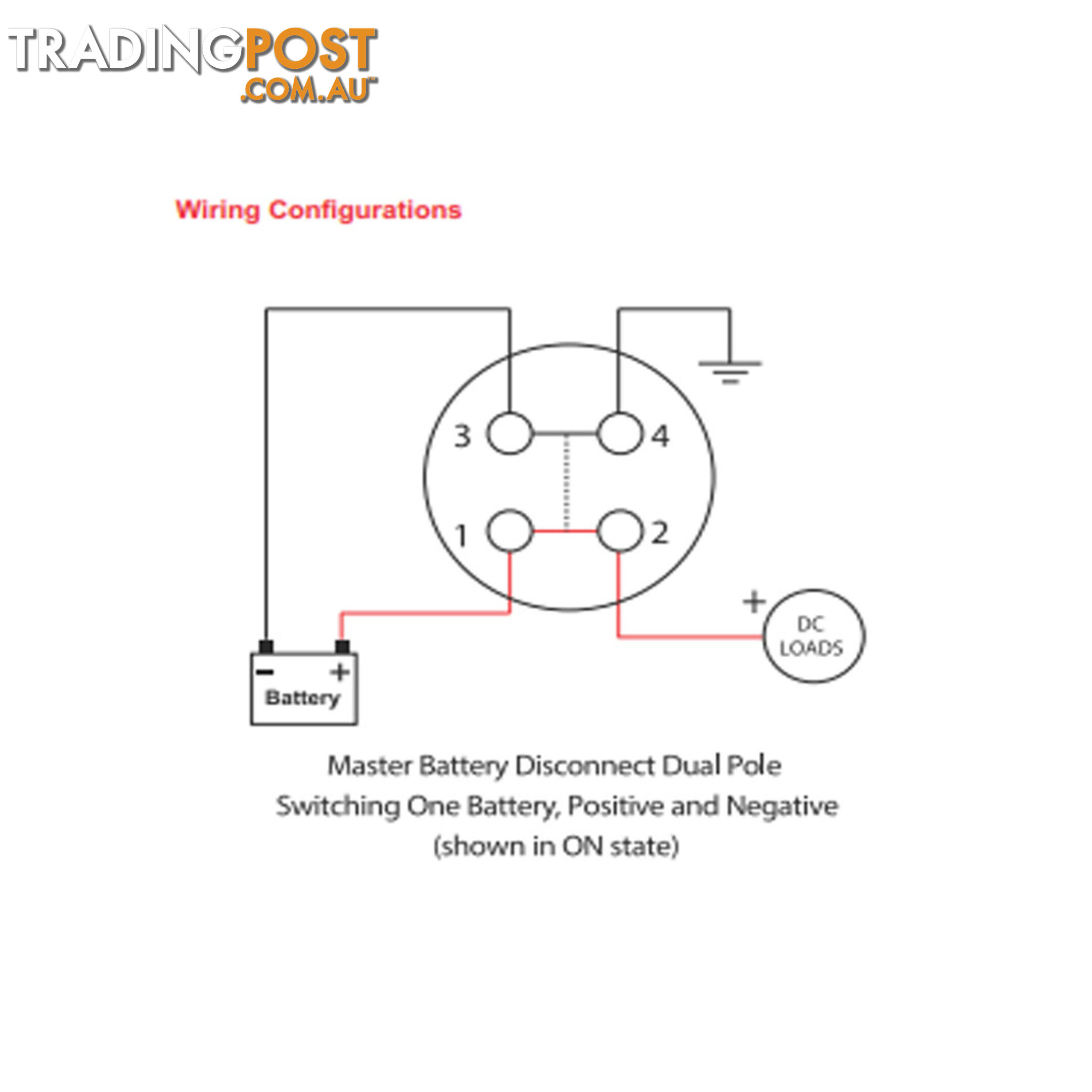 Master Disconnect Switch 500 amp 48vdc Single or Dual Battery