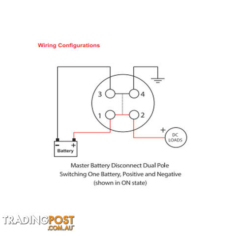 Master Disconnect Switch 500 amp 48vdc Single or Dual Battery