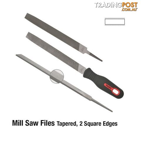 Toledo Tapered Mill Saw File Second Cut  - 200mm SKU - 080302CD