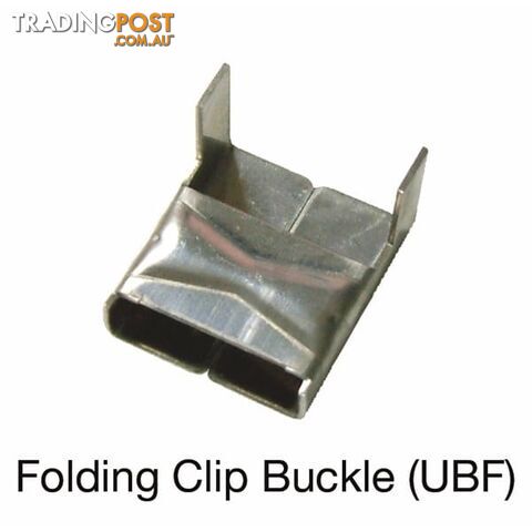 Tridon Folding Clip Buckle to suit 5.9mm (5/8 ") x 0.75mm 100 Pieces SKU - UBF010100