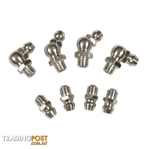 Toledo Grease Nipple Stainless Steel  - 1/4â â 28 SAE-LT Taper Thread Short 90Â° (10 Pk.) SKU - 305377