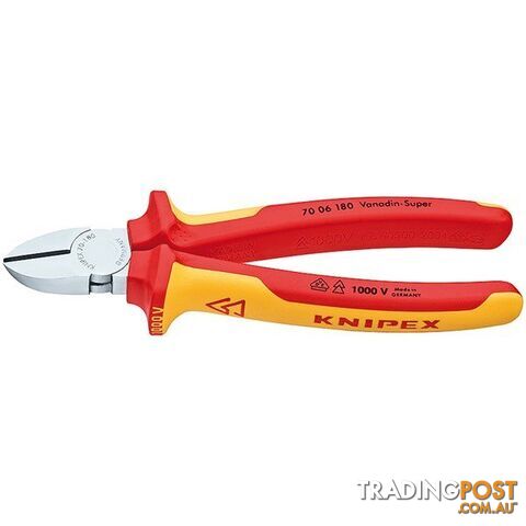 Knipex 180mm Diagonal Cutter  - 1000V VDE SKU - 7006180