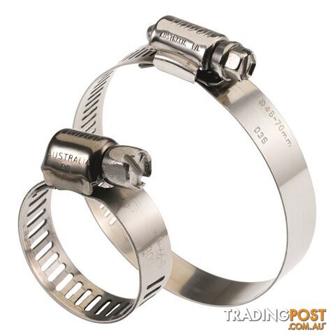 Tridon Full 316 S. Steel Hose Clamp 40mm â 64mm 10pk SKU - H316-032P