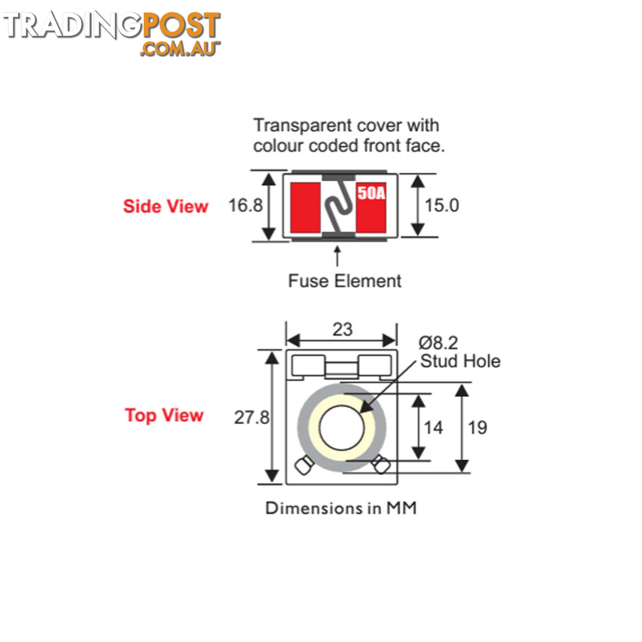 Bussman MRBF Fuse 40  - 300 amp Marine Rated Genuine Brand