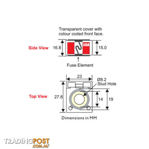 Bussman MRBF Fuse 40  - 300 amp Marine Rated Genuine Brand