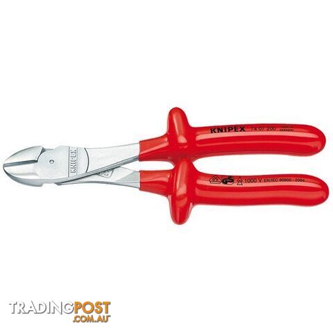 Knipex 200mm Diagonal Cutter  - High Leverage 1000V VDE SKU - 7406200T