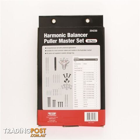 Toledo Harmonic Balancer Master Puller 46pc Set SKU - 254230