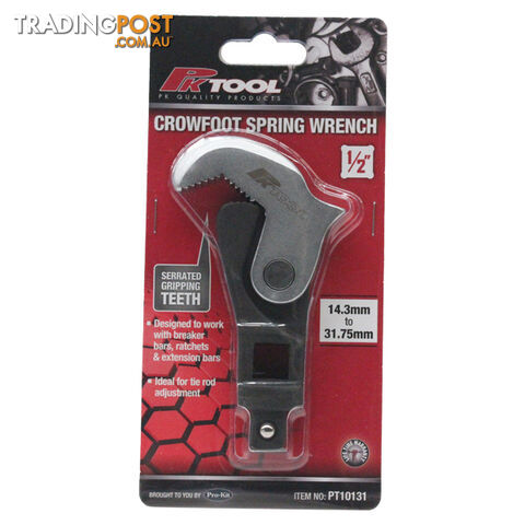 Crowfoot Spring Wrench 1/2 "dr 14.3mm - 31.75mm SKU - PT10131