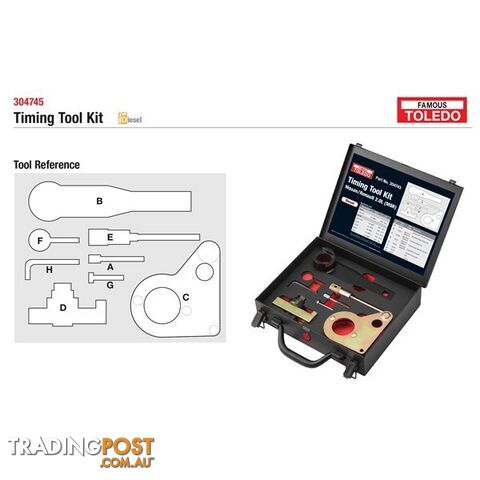Toledo Timing Tool Kit  - Suitable for Nissan   Renault SKU - 304745