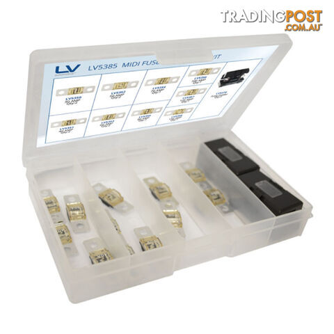 Blue Bar Midi Fuse Assortment Kit 15pc SKU - BB-MidiFuseKit