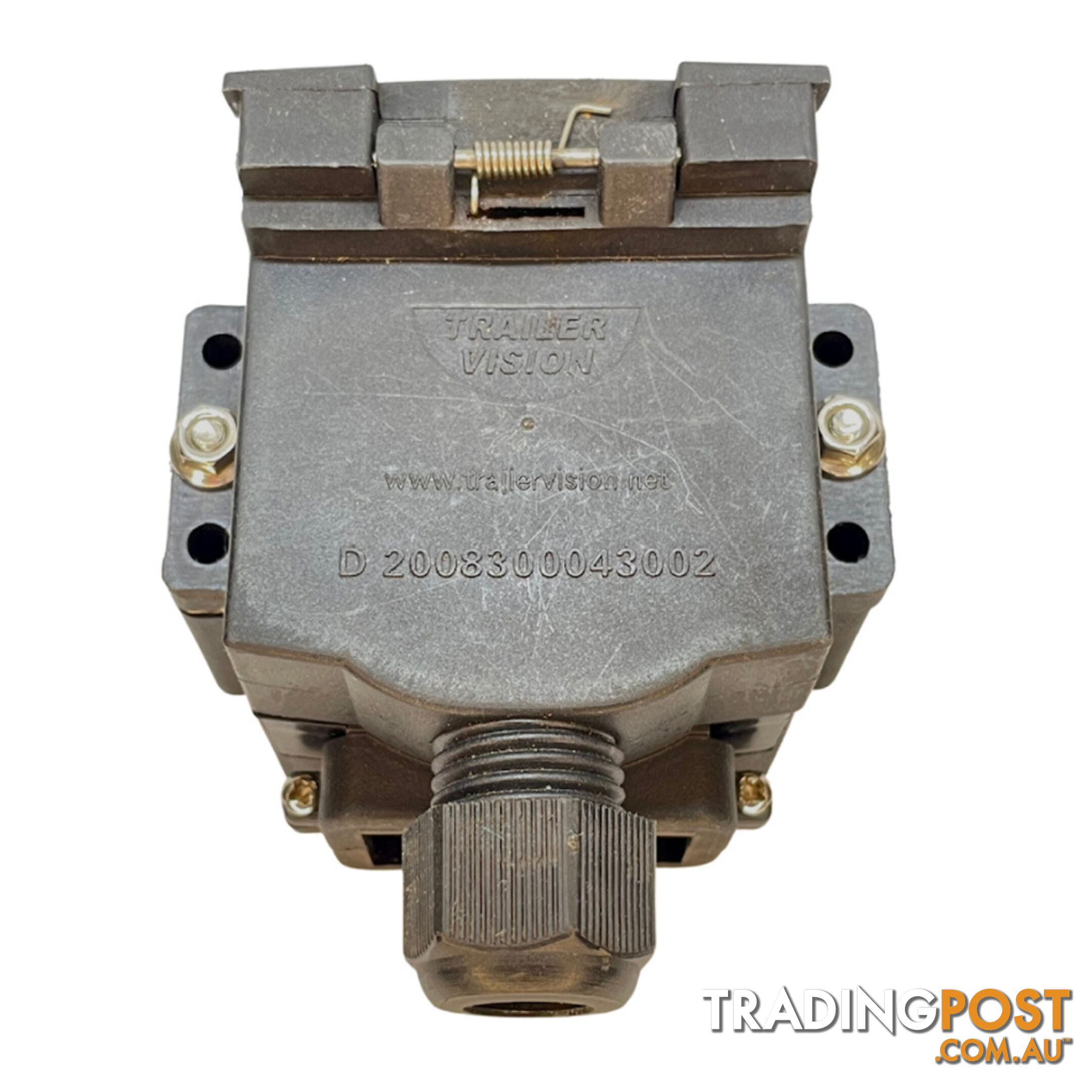 Trailer Vision 7 Pin Trailer Flat   50a Anderson Style Plug Vertical Housing SKU - TV-14665-50-7