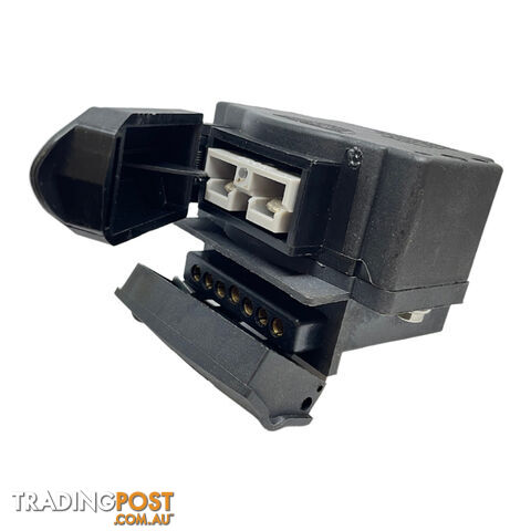 Trailer Vision 7 Pin Trailer Flat   50a Anderson Style Plug Vertical Housing SKU - TV-14665-50-7