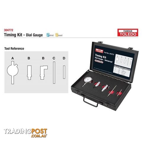 Toledo Timing Tool Kit  - Universal Suits Diesel and Petrol Engines SKU - 304772