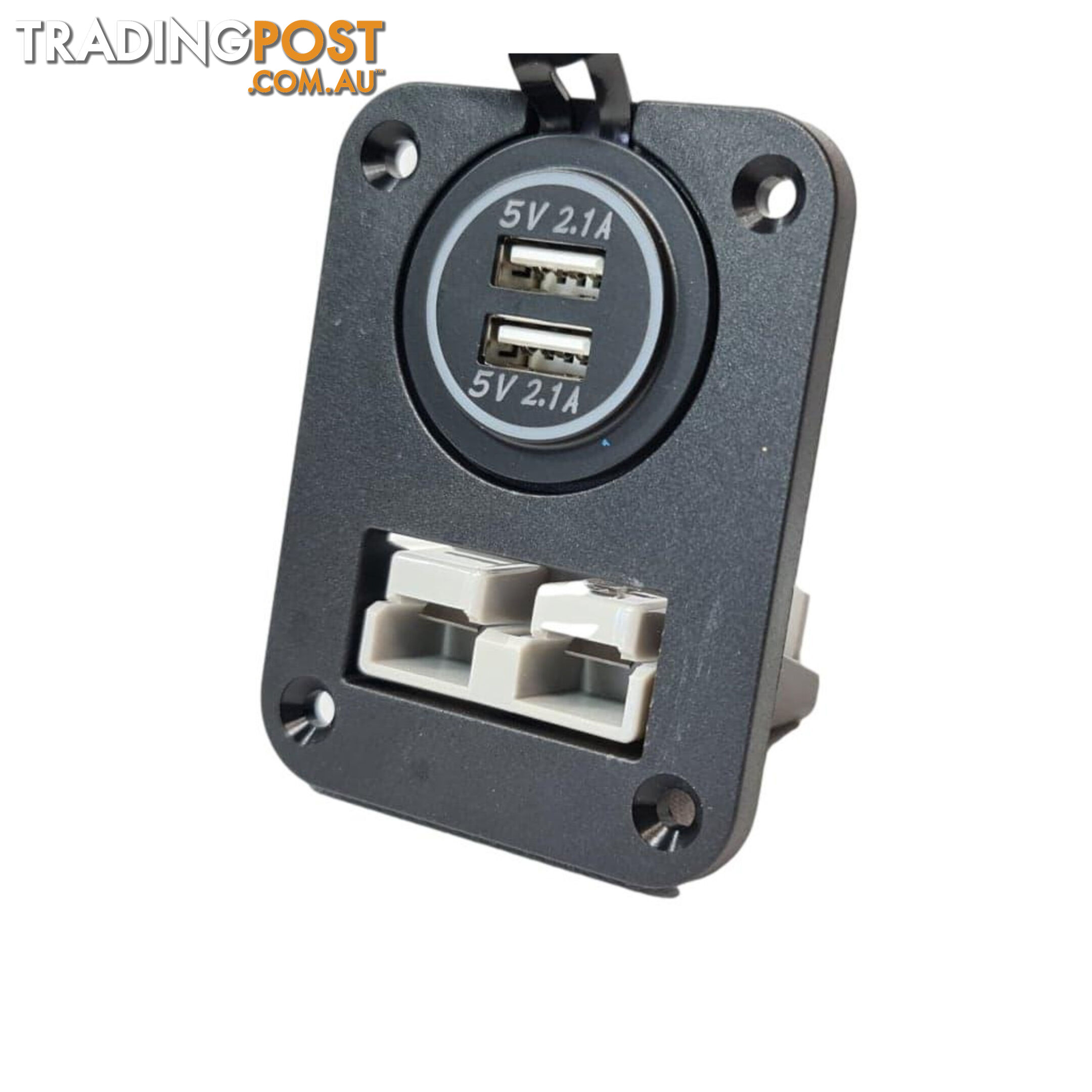 50 amp Anderson Plug and Dual USB Panel Mount Assembly SKU - AR0250aUSB