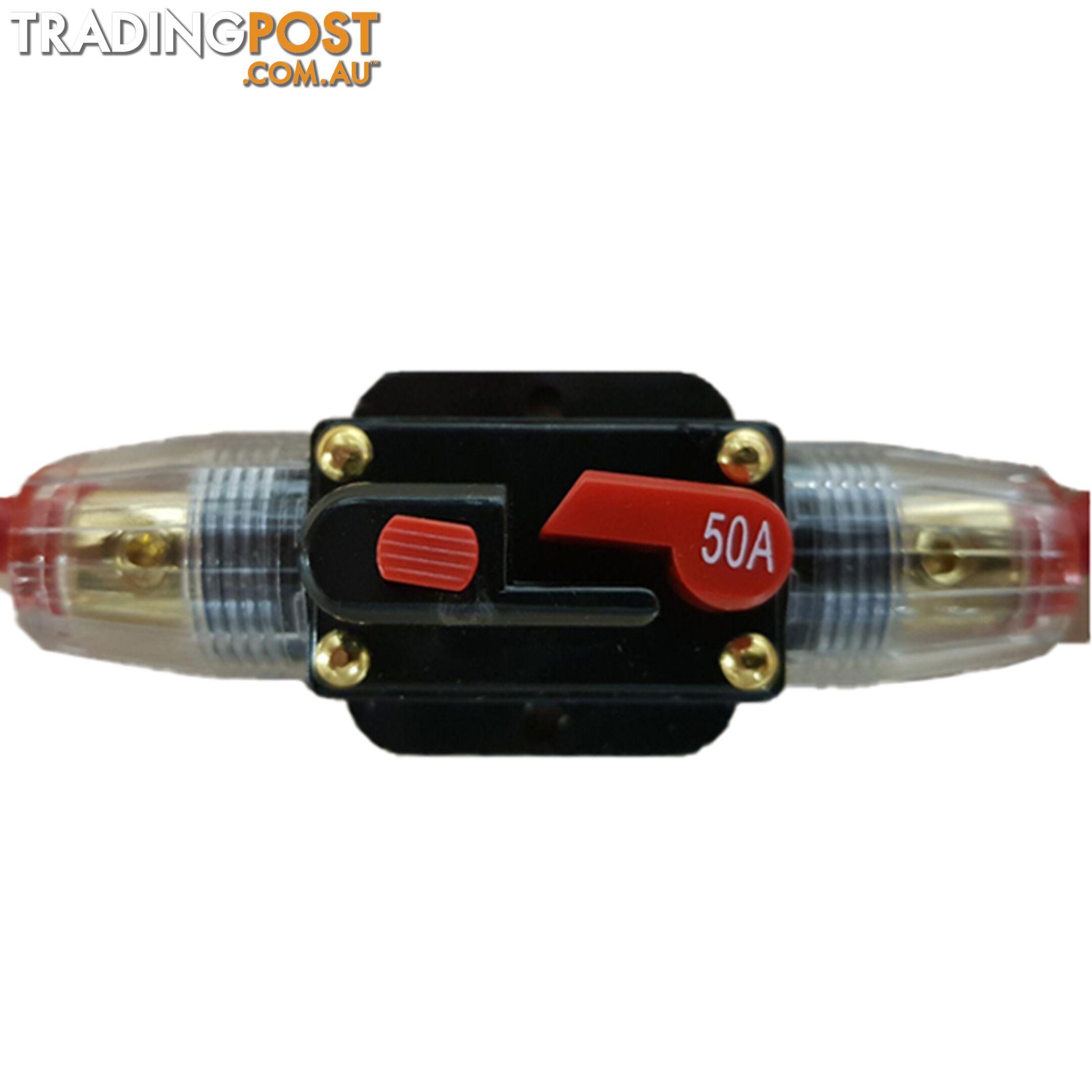 50 amp Resettable In Line Fuse Suits up to 6 B S Wire SKU - BB-MCB50A