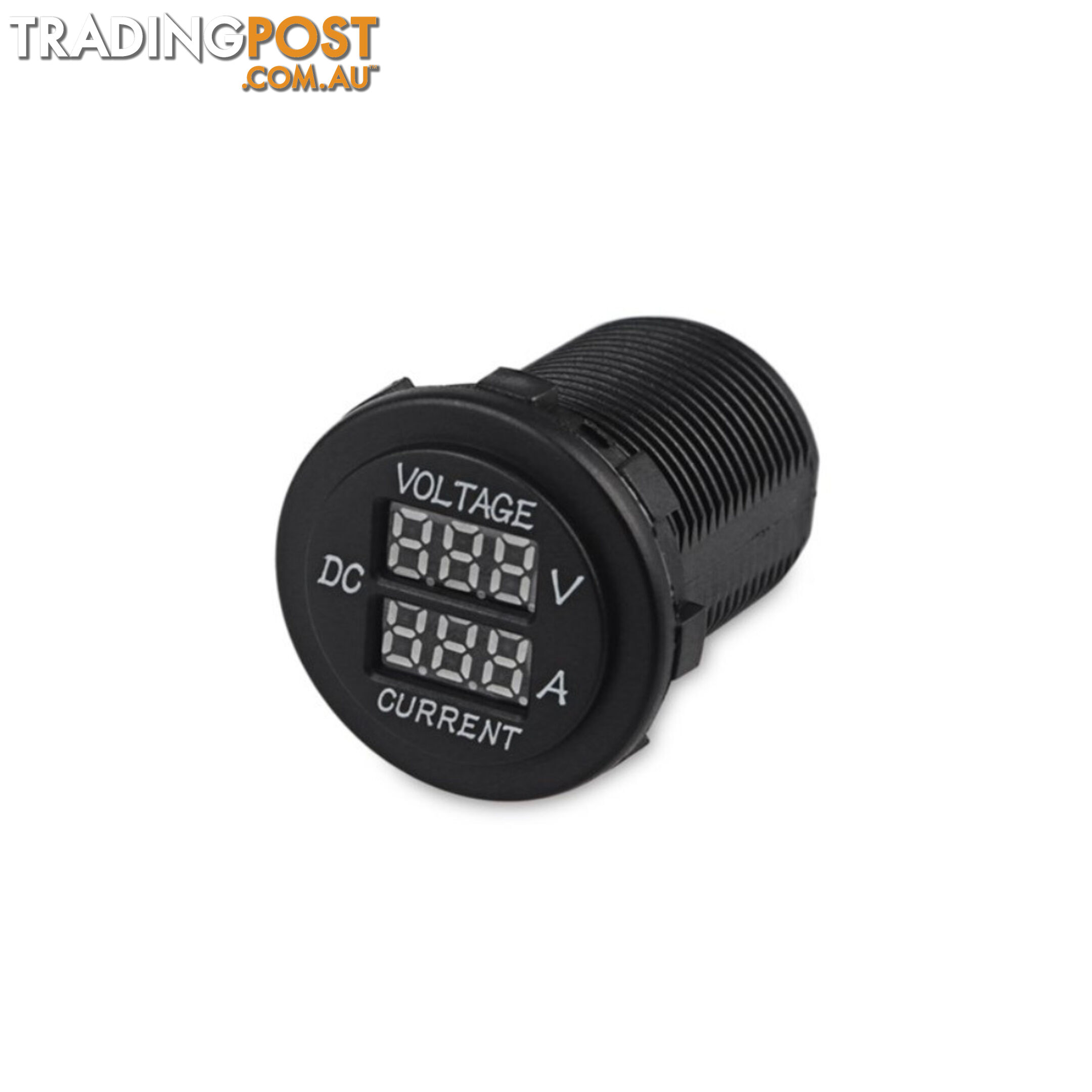 Volt   Amp Meter Round Panel Mount LED Display SKU - 10021