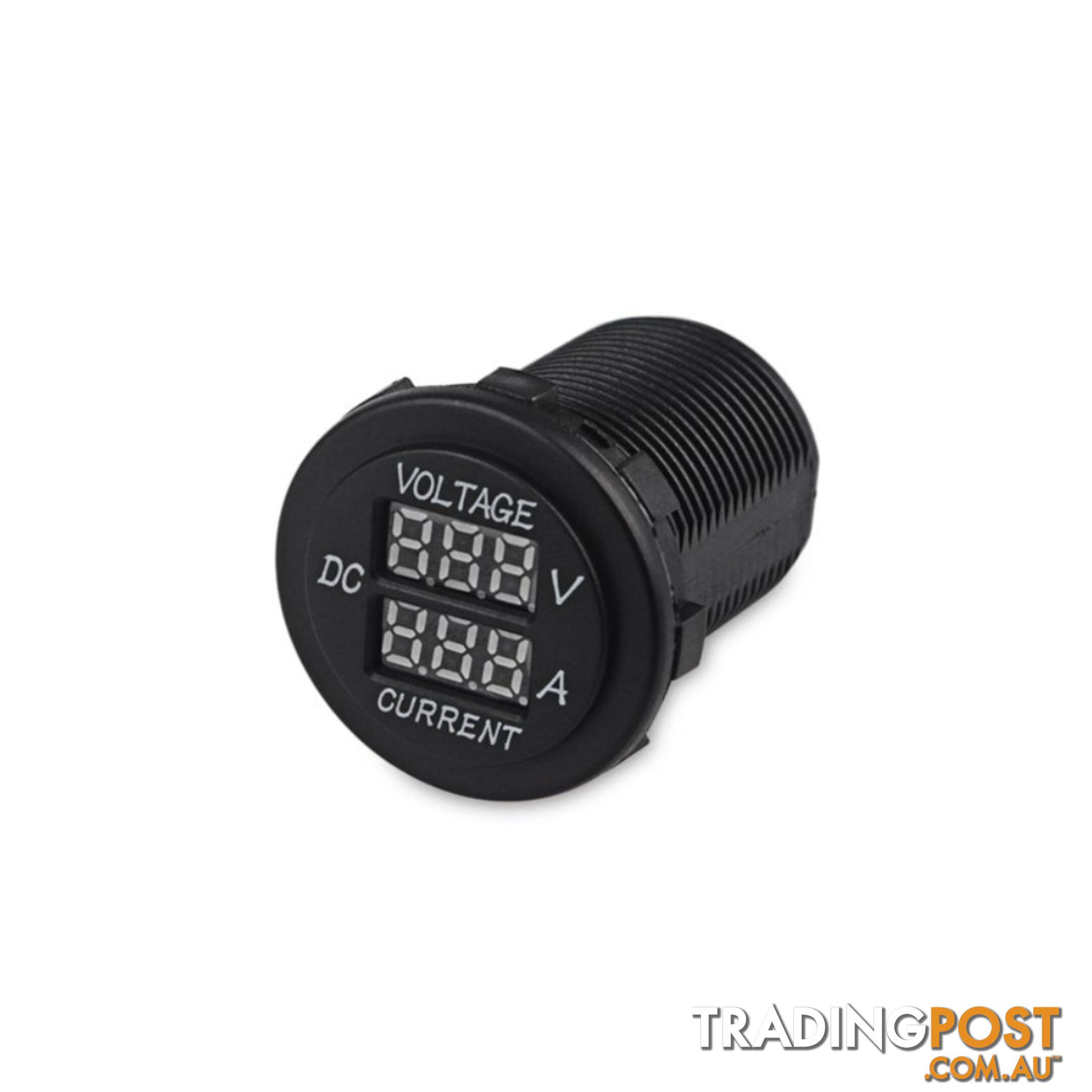 Volt   Amp Meter Round Panel Mount LED Display SKU - 10021