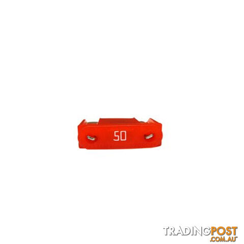 50 amp Maxi Fuse Single Red 30 x 34mm SKU - 50ampmaxifuse