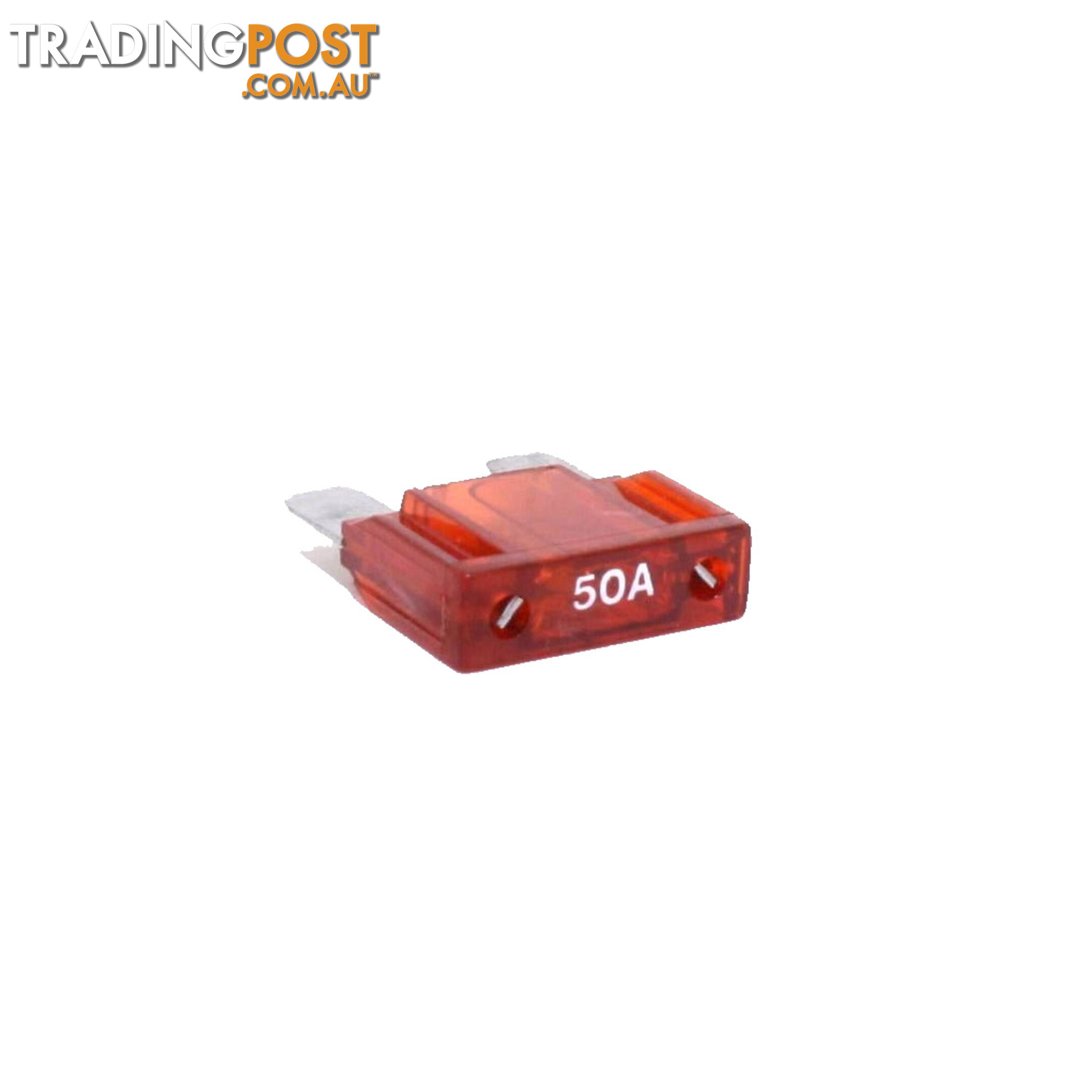 50 amp Maxi Fuse Single Red 30 x 34mm SKU - 50ampmaxifuse