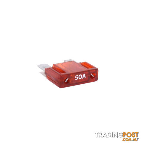 50 amp Maxi Fuse Single Red 30 x 34mm SKU - 50ampmaxifuse