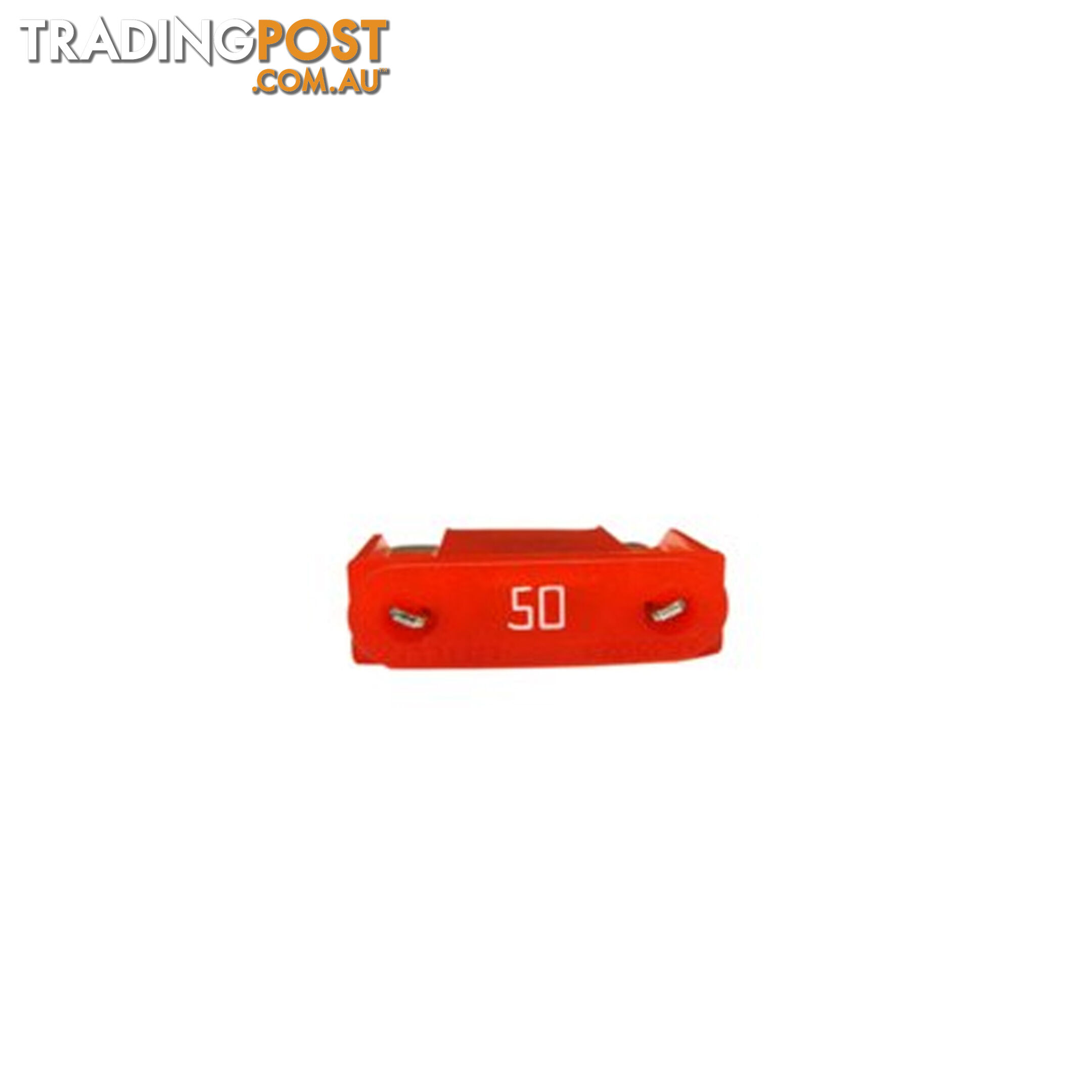 50 amp Maxi Fuse Single Red 30 x 34mm SKU - 50ampmaxifuse