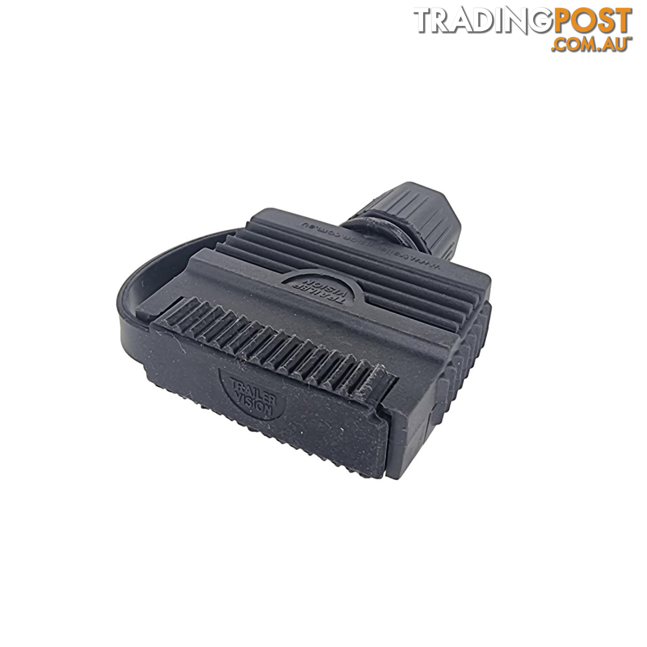 Trailer Vision 7 Pin Flat Trailer Side Plug with Rubber Cover SKU - TV-7GS