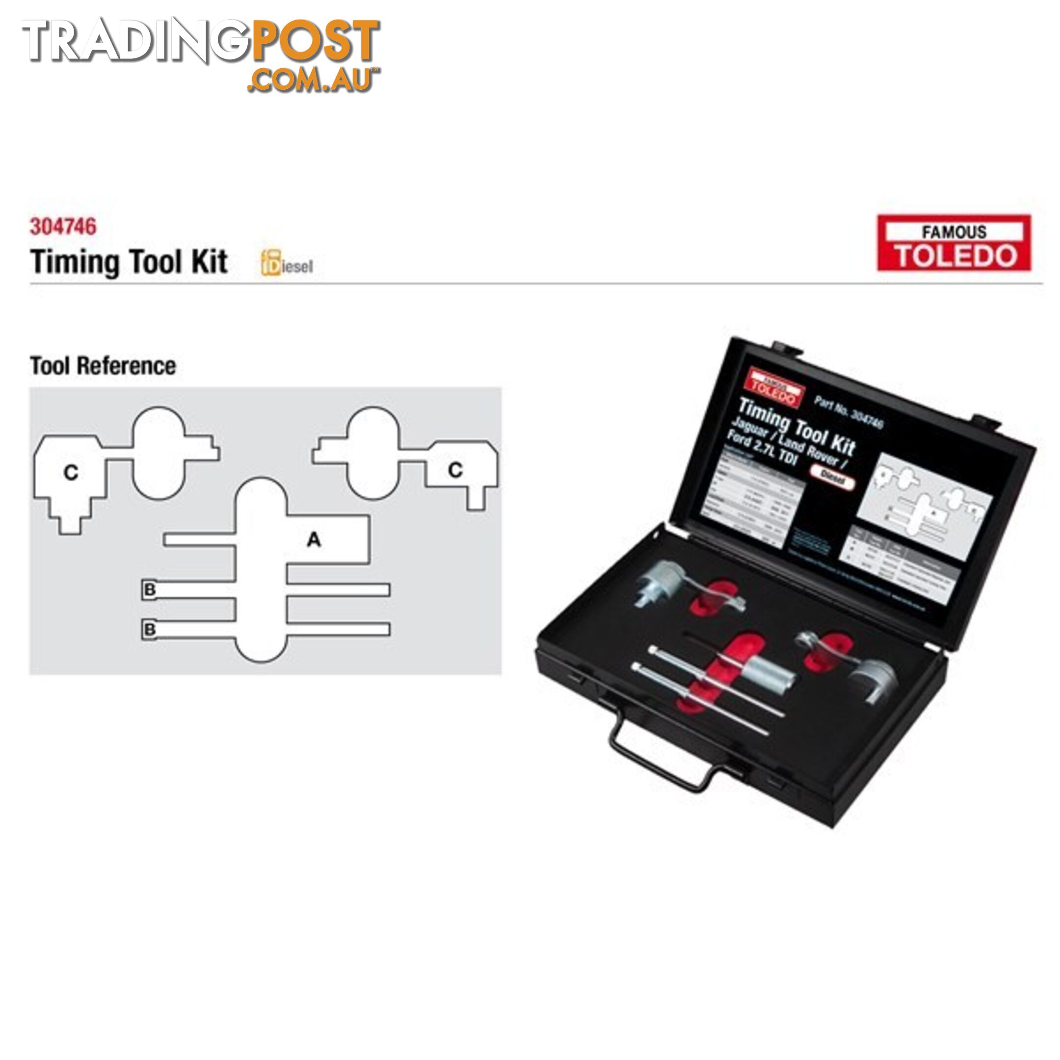 Toledo Timing Tool Kit  - Landrover   Jaguar SKU - 304746