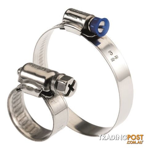 Tridon Hose Clamp 230 -255mm Regular Solid Band Collared Full S. Steel 10pk SKU - SMPC11
