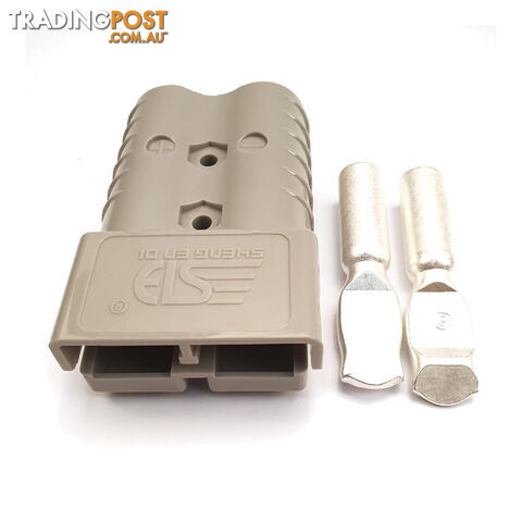 350 amp Anderson Plug Single with Terminals Grey SKU - 350ampAndo