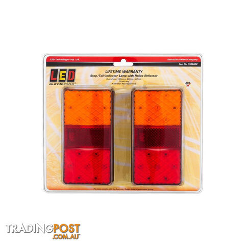 LED Autolamps 12V LED Lights Stop/Tail/Indicator w/ Reflector SKU - E72-150BAR2,...