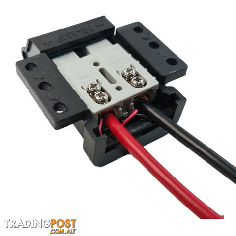 Trailer Vision 50 amp Anderson Plug Flush Mount Connector Assembly with Screw Contact Plug SKU - TVN1645450SC