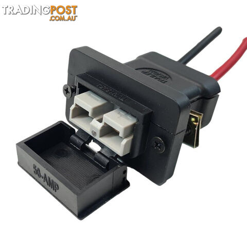 Trailer Vision 50 amp Anderson Plug Flush Mount Connector Assembly with Screw Contact Plug SKU - TVN1645450SC