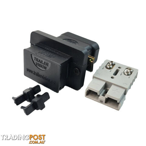 Trailer Vision 50 amp Anderson Plug Flush Mount Connector Assembly with Screw Contact Plug SKU - TVN1645450SC