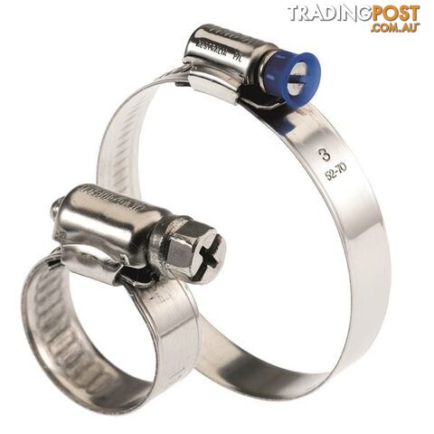 Tridon Hose Clamp 9.5 -12mm Solid Micro Band Collared (8mm wide) Full S. Steel 10pk SKU - SMPC000P